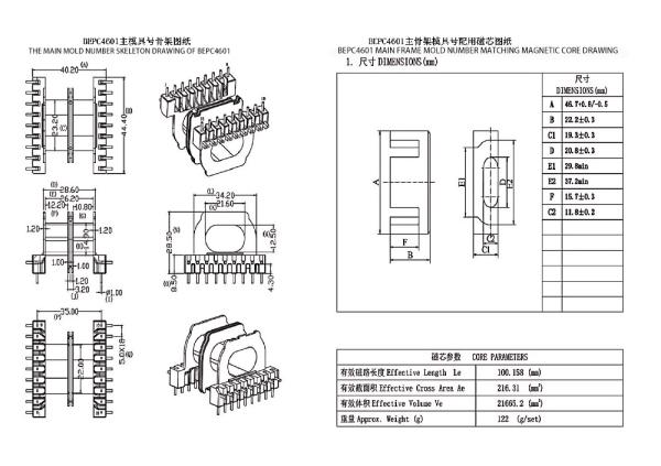 BEPC4601 Power Transformer And Distribution Transformer