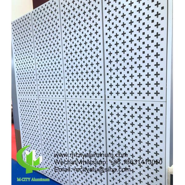 3D Hollow Powder Coated Perforated Aluminum Facade Panel with Customizable Patterns for Exterior Cladding