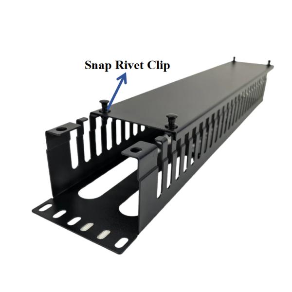 Efficient Metal Cable Management Rack with Innovative Latch Design