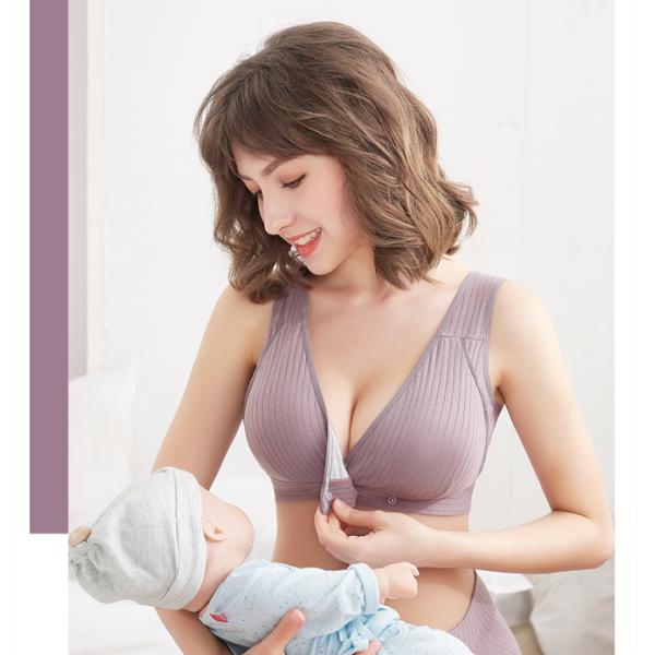 Breathable Pregnancy Nursing Bra Elastic Cotton Cup 40 Size Maternity Underwear
