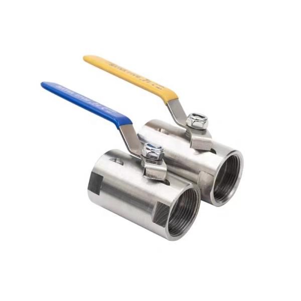 NPT BSPT de hilo de acero semirredado de barras redondas válvula de bolas en acero inoxidable 201 304 316