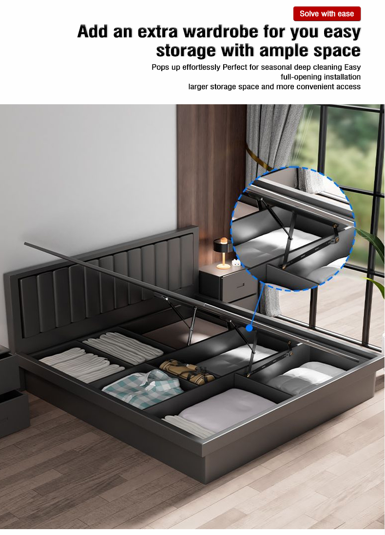Adjustable Folding Bed Hydraulic Lifting Mechanism Gas Spring Lifting Hinge Storage & Folding Furniture Accessories