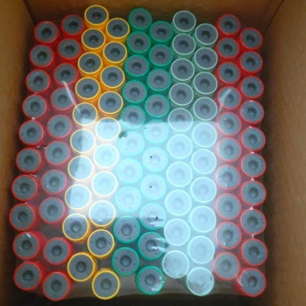 Vacuum Blood Sample Collection Tubes with Red Yellow Green Blue Black Purple Color