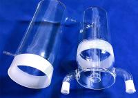Produtos vidreiros de laboratório da ciência do tubo de vidro de quartzo da fornalha 2.2g/Cm3 do grande diâmetro