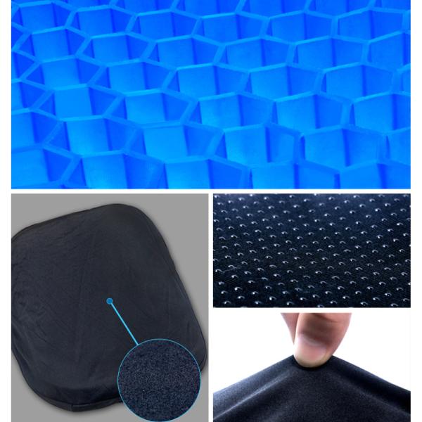 Pressure Sore Relief Car Seat Support Cushion , Customized Soft Gel Cushion