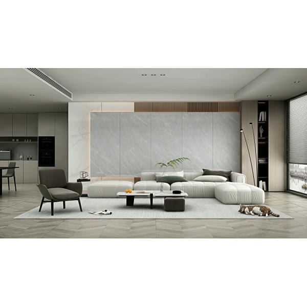 900x1800mm Polished Glazed Porcelain Tile Grey Anti-Slip Indoor