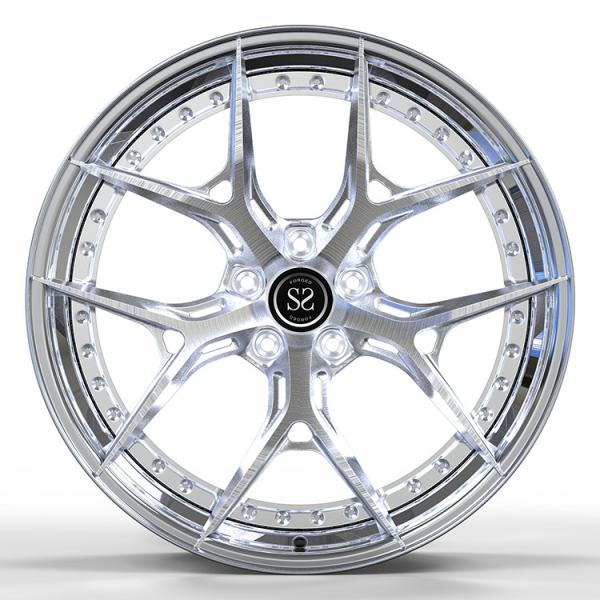 As 2 partes polonesa forjaram bordas Taggered 19 21 polegadas de 5x112 cabido a Audi RS5