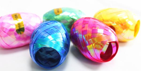 Plastic Ribbon Confetti Star Bow Satin Curling Ribbon Egg For Decoration