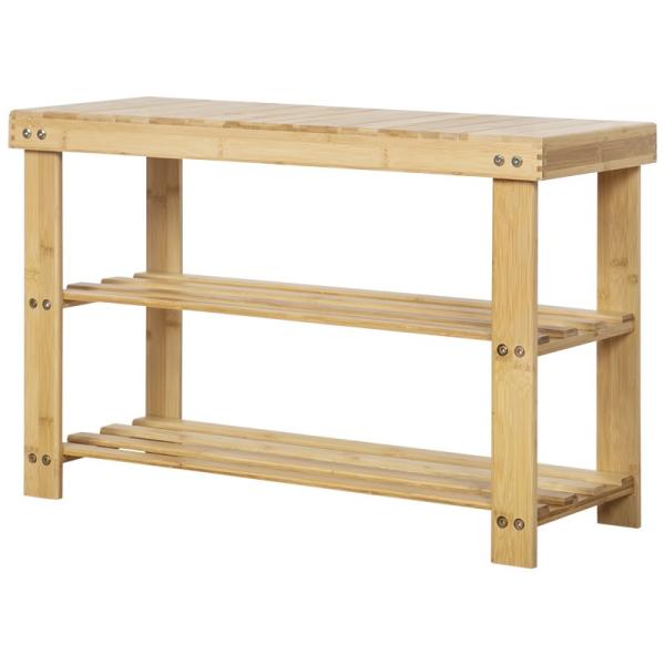 Living Room Furniture Shoe 2-Tier Boot Storage Racks Shelf Organizer Chair Seat for Entryway Hallway Home Stool Ottoman