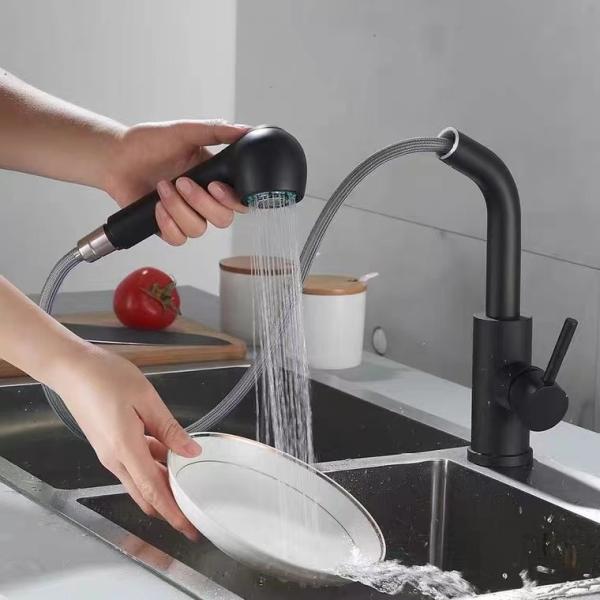 Black Pull Out Sanitary Ware Faucet