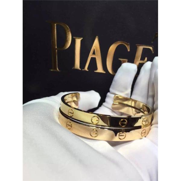 Cartie  openning love braceleto 18k gold  white gold yellow gold rose gold bracelet  Jewelry factory in Shenzhen, China