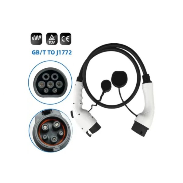 RDC Electric Vehicle EV Charging Cable 32A 220V GB/T To SAE J1772 EV Charger