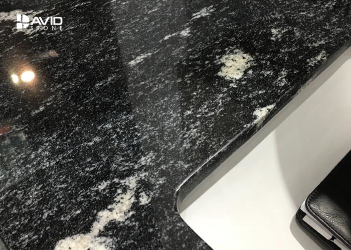 Nero Assoluto Granite Natural Stone Countertops For Kitchen / Bathroom Moisture Proof