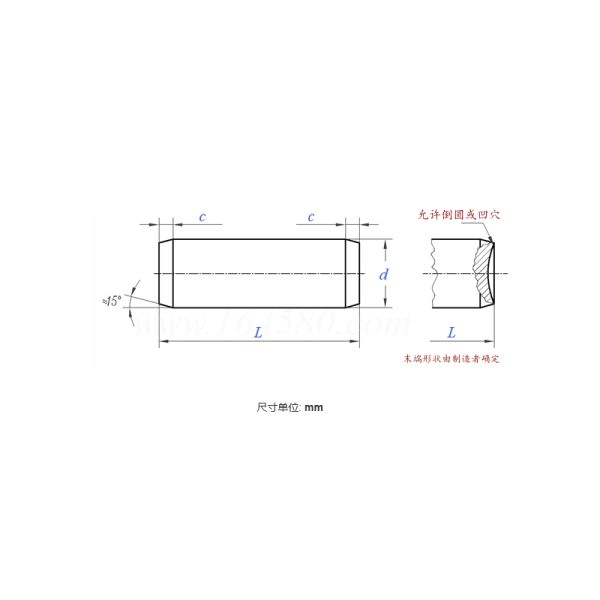 Durable ISO 2338 304 Stainless Steel Dowel Pin for Mold and Jig Components
