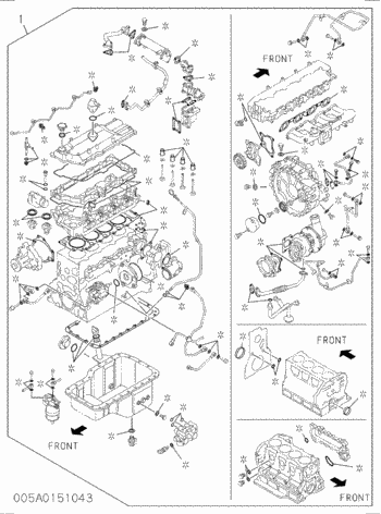 5878148901 Engine Gasket Kit Gasket Set Excavator Engine Parts For Hitachi ZX190W-3 ZX200-3 ZX210L-3 ZX220W-3