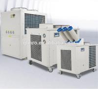 As barracas zeram o refrigerador portátil do condicionador de ar da brisa