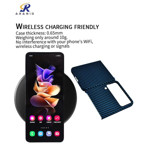 Подгонянный случай сотового телефона волокна углерода Aramid логотипа магнитный на сальто 4 Samsung