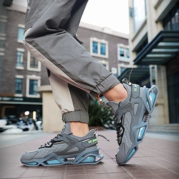 Sakitama Stretch Breathable Mesh Upper Non Slip Casual Shoes Blade Tennis Shoes