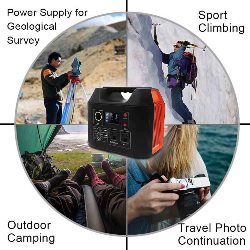 Outdoor Camping 300W Lifepo4 Solar Generator For Home Appliance