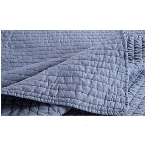 Causal Style Handmade Cotton Quilts , 100% Washed 3pcs King Size Handmade Quilts