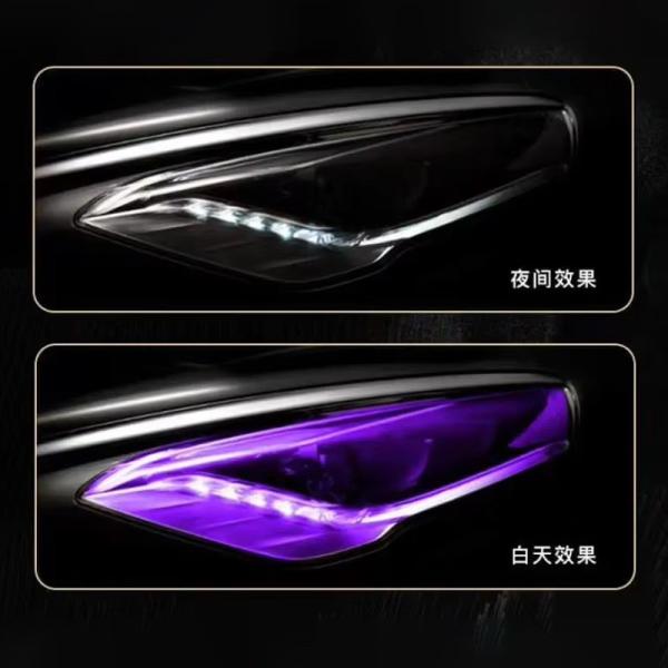 Протягивающийся съемный 6,5 миллиметровый ТПУ черный автомобильный PPF фары 30 см х 15 м