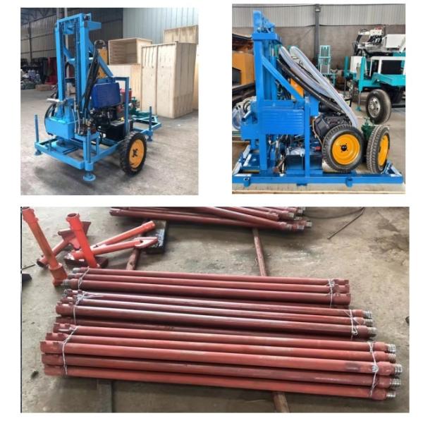 Flexible Movement Hydraulic Water Well Drilling Rig With 1.5m Drill Rod