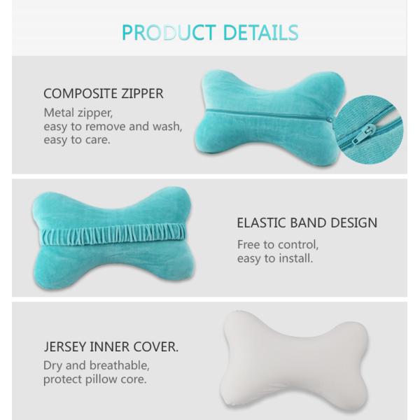TUV Certified Bone Shaped Car Neck Support Pillow for Comfortable Airplane Travel