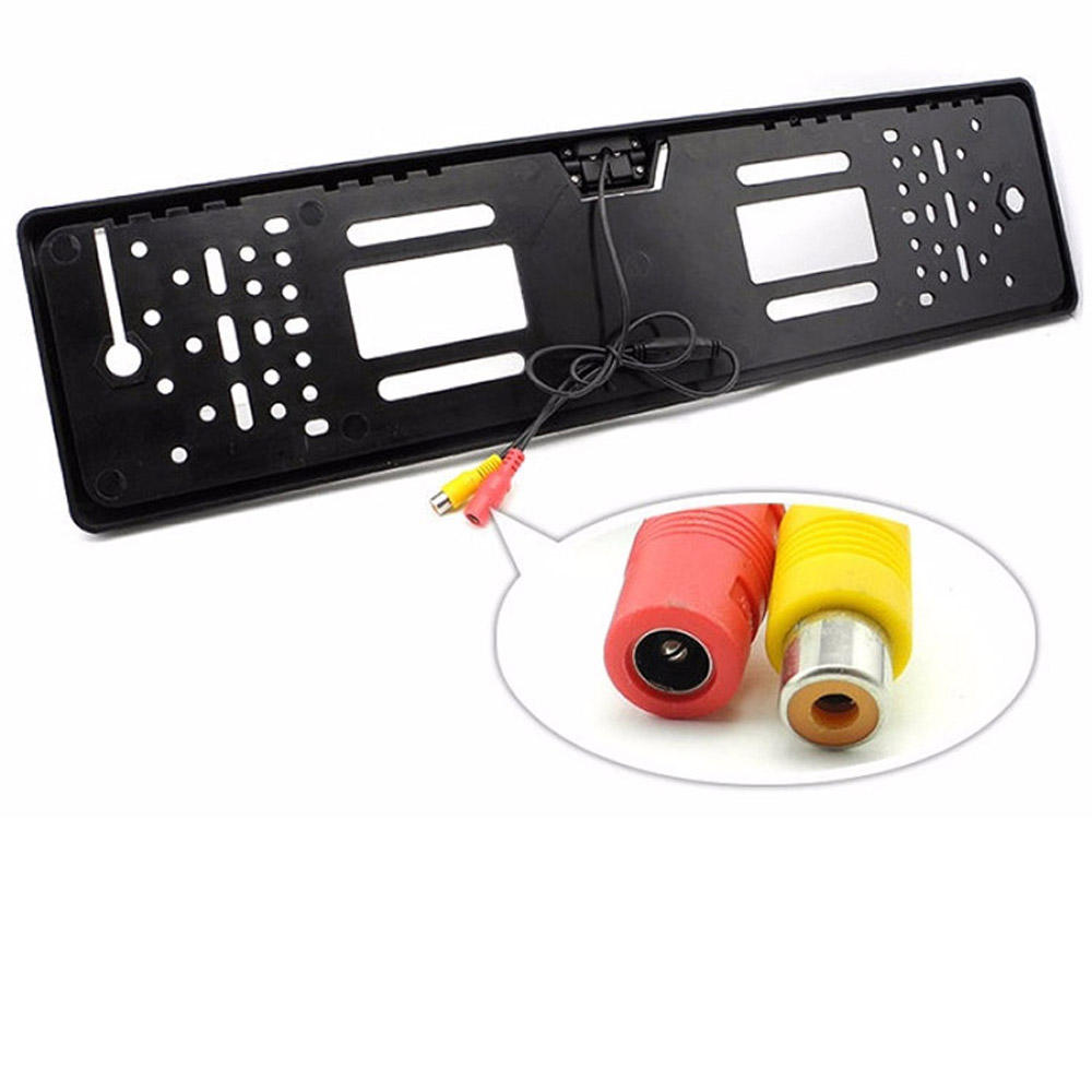EU European License Plate Frame Camera, Night Vision Car Rear View Backup Reversing Camera for European Automobiles, OEM Available