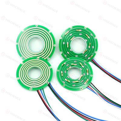 2 Circuits Signal Slip Ring Pancake Compact Space Saving Design