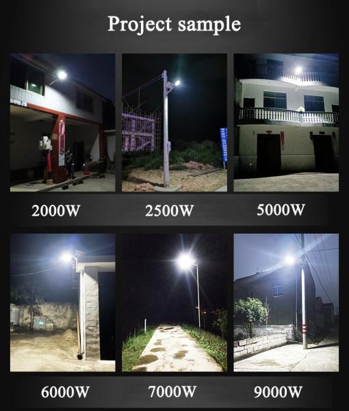IP65 Rating Agricultural Equipment 2000W Led Solar Street Light Customization