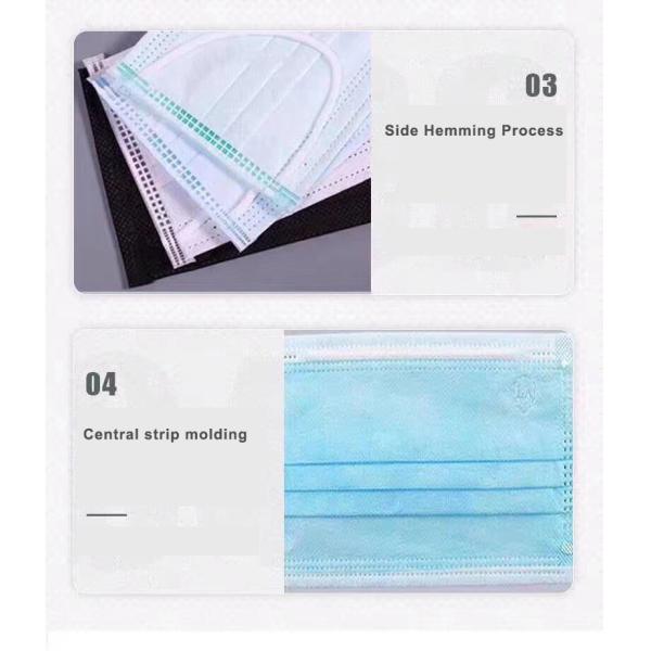 Professional White Disposable Medical Face Mask   FDA ISO CE Certificated