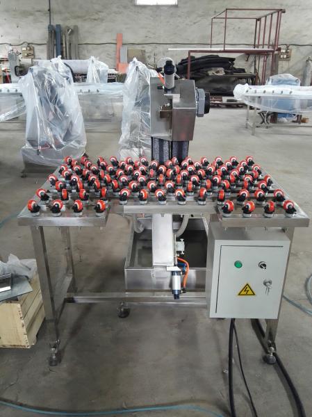 Satinless Steel Abrasive Belt Edge Grinding Machine  Double Glazing Equipment