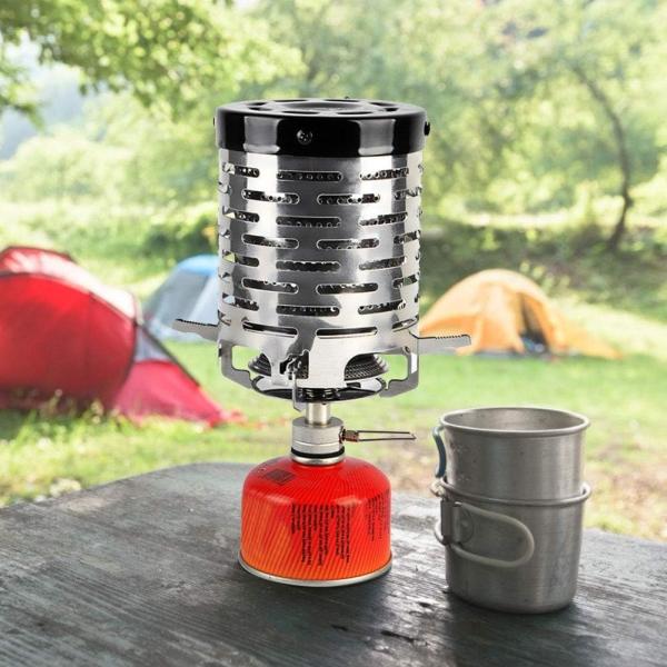 Stainless Steel Camping Heating Stove Cover, Camping Mini Heater Warming Stove Cover for Outdoor Backpacking Hiking