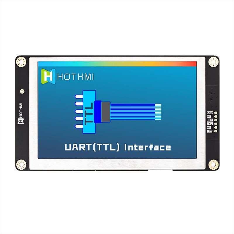 5 индикаторная панель модуля экрана 800x480 UART TFT LCD дюйма умная серийная с интерфейсом TTL