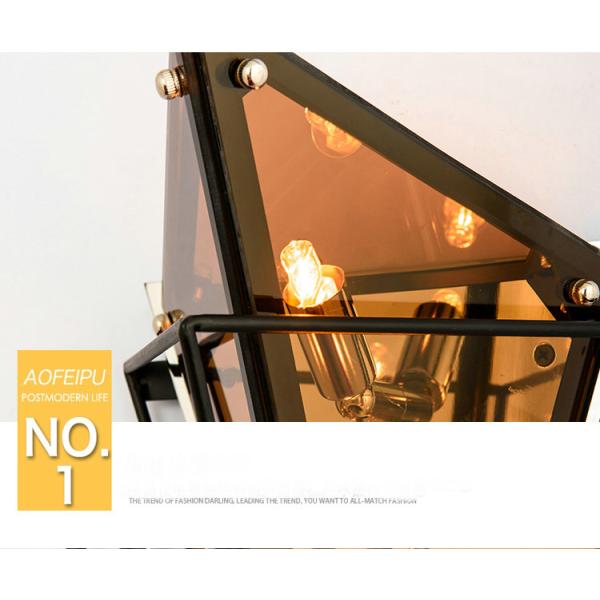 Modern minimalist wall lamp personality lamps aisle hotel glass bedroom wall diamond