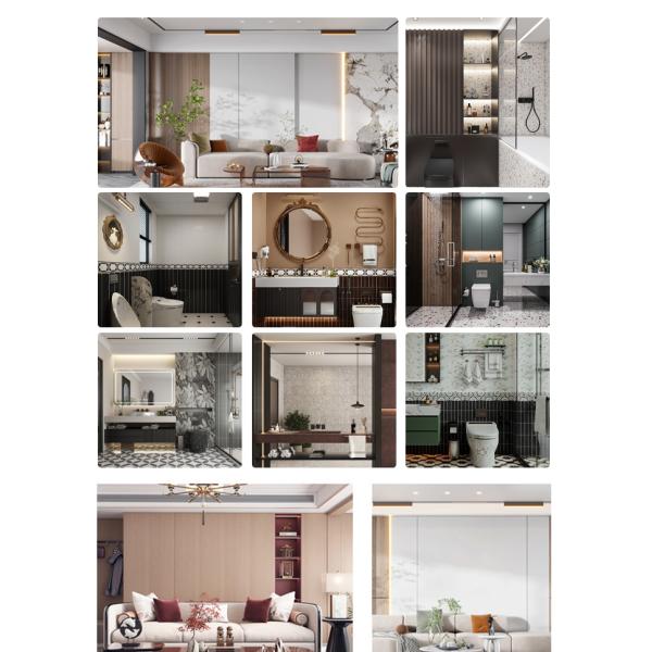 SPC Стенная панель Мраморный лист Каменный пластиковый доски Сжатые каменные доски Ванная душа Водостойкая доска Внутренние декоративные панели