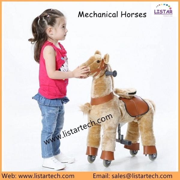 Indoor Kiddy Rides Pony Ride Horse on Toy Walking Animal Horse with High Quality, Buy Now!