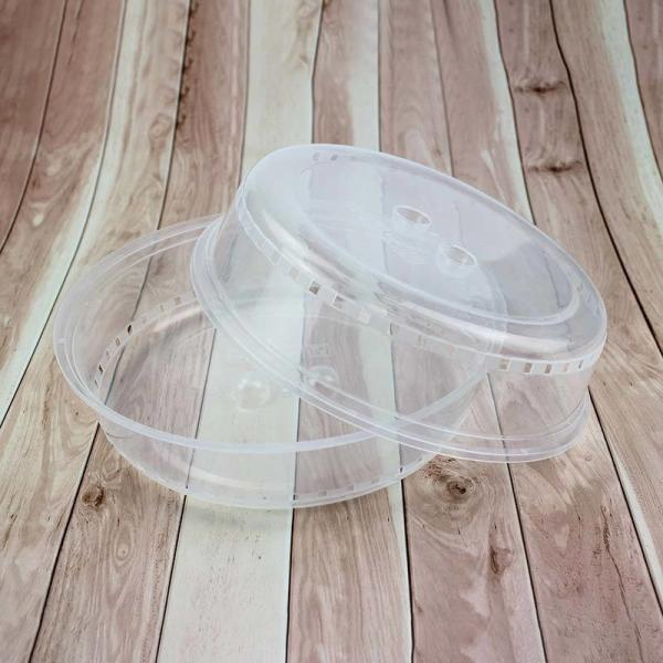 Simple Style Plastic Insulation Food Cover with Tray BPA Free and Microwave Heating Ready