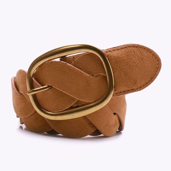 Wide retro braided faux fur waist belt, Maillard-style coat dress decorative belt for fashionistas