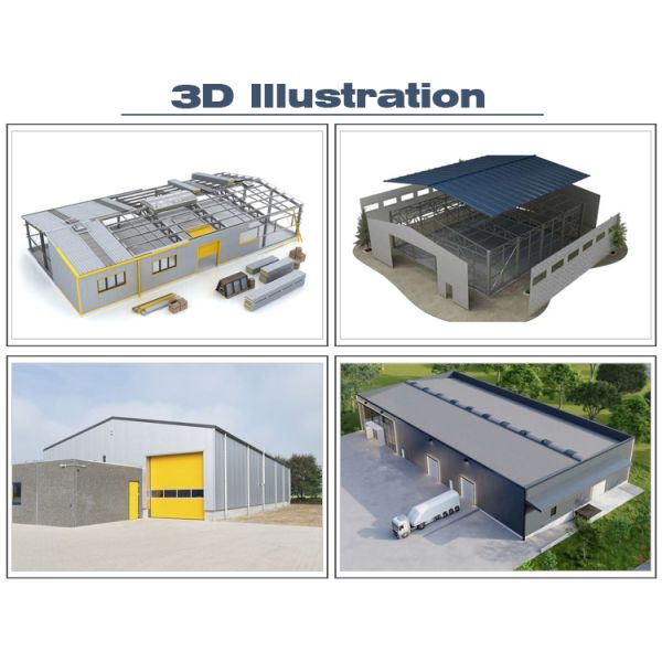 Customizable Prefab Metal Building Construction Steel Structure Factory CE Approved