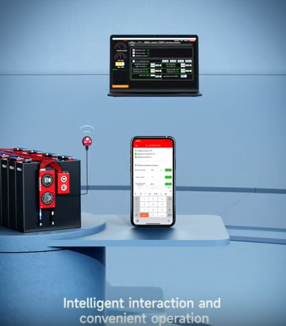 Active Balance BMS for 8s-17s Batteries with Bluetooth and LCD