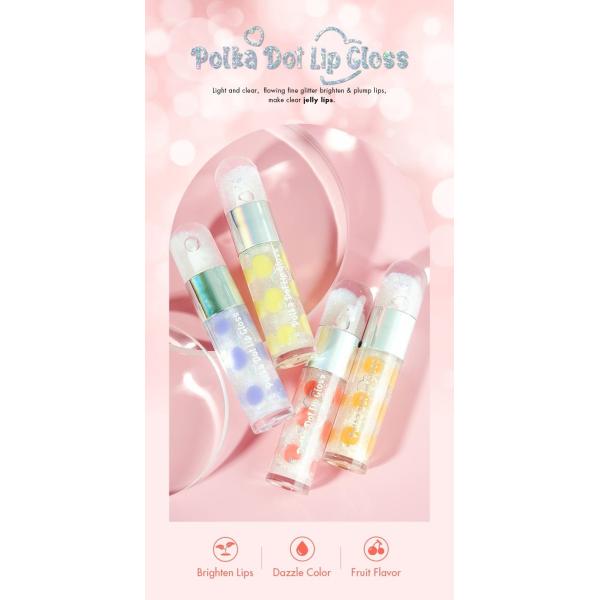 Beautiful 6ml Polka Dot Essence Lip Gloss Featured With Tube Packaging