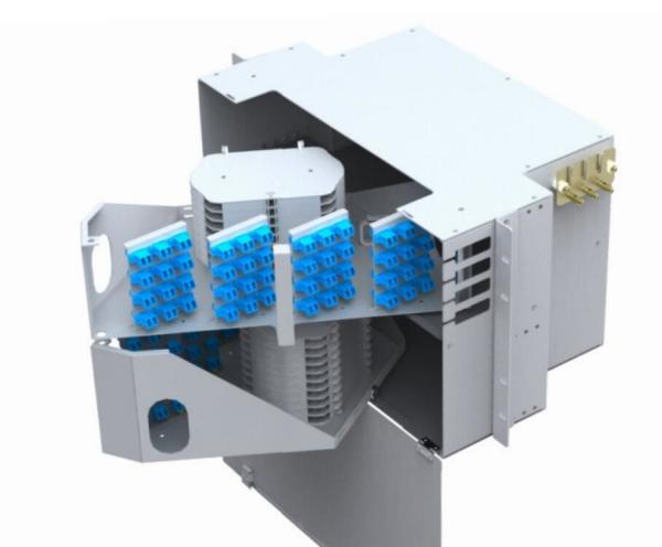 6U 288F Fiber Optic Patch Panel LC Duplex SC Simplex Swing Out