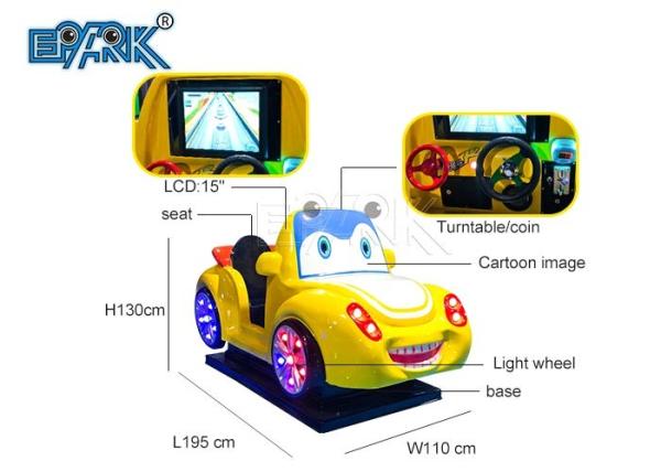 Genius Racer Kids Ride Toys For Amusement Park Swing Car Game Machine