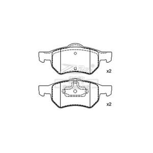 Chrysler European Voyager ATE Placas de freno cerámicas D1059 05072215AA Placas de freno delanteras