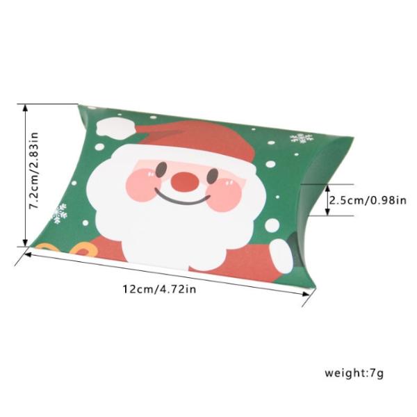 ODM OEM коробки конфеты подушки еды бумаги рождества 250g Kraft бумажный упаковывая