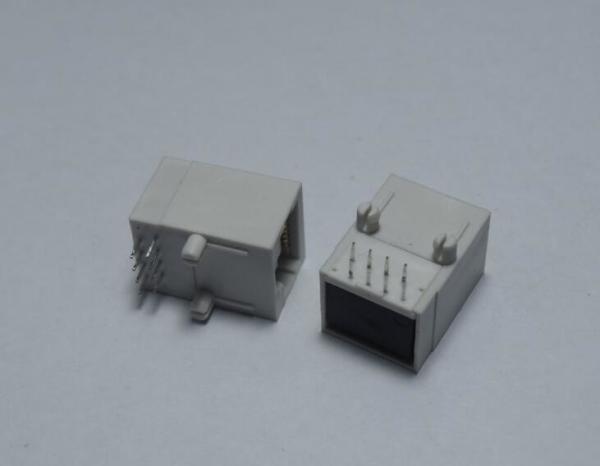 Computer RJ45 Female Connector , PCB Shielded Ethernet Connector UL Approved