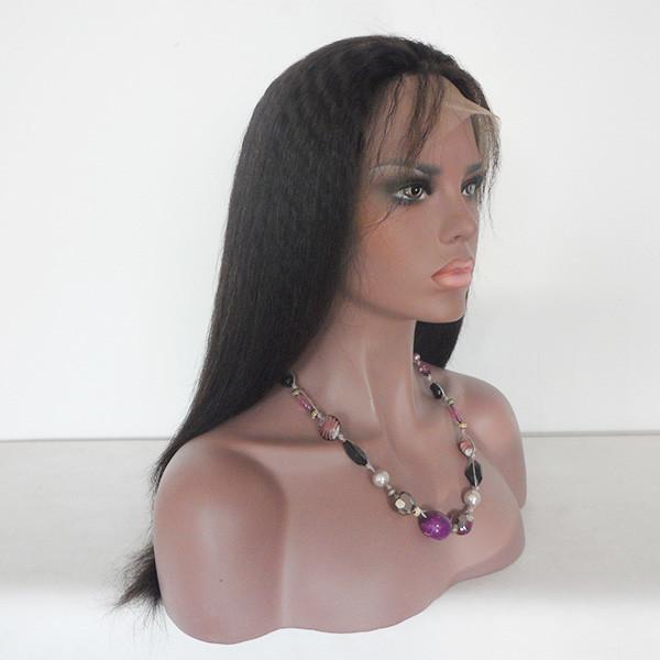 Yaki style 130% density  full lace wig/ lace front wig remy human hair