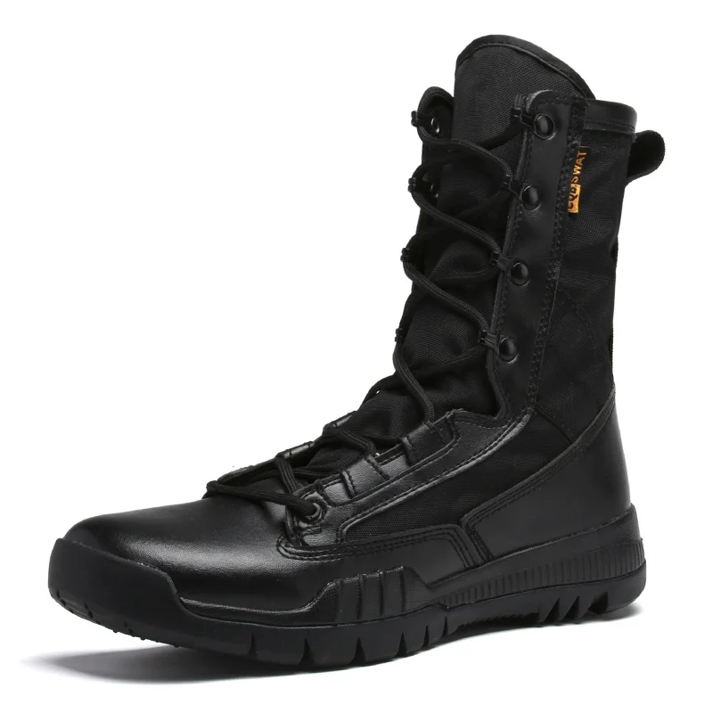 Black Mens Brown Military Boots Desert Ultralight Breathable High Top Tactical
