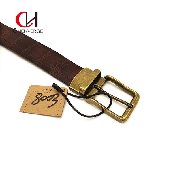 Женщин кожаного пояса Брауна Cowhide ширина 34mm неподдельных практически
